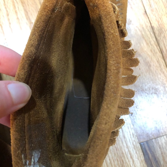 Brown boots with fringe - Picture 6 of 7